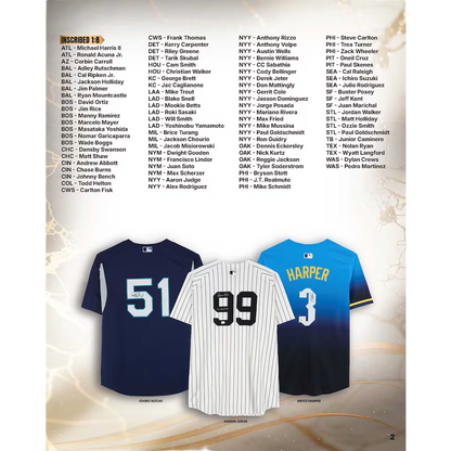 2026 Under Wraps Autographed MLB Jerseys Vol. I