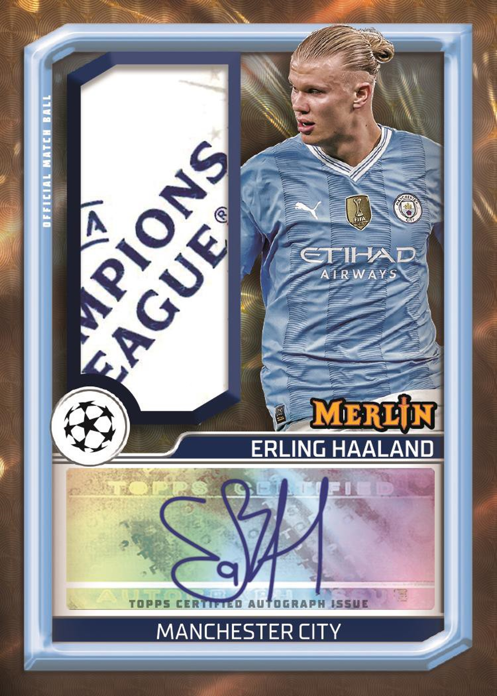 2023/24 Topps UEFA Club Competitions Merlin Chrome Soccer Hobby Box