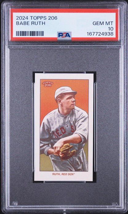 2024 TOPPS 206 BABE RUTH PSA 10