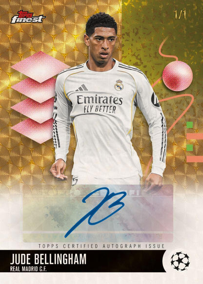 2025/26 Topps UEFA Club Competitions Finest Soccer Hobby Box