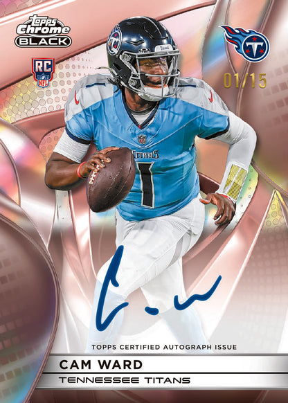 2025 Topps Chrome Black Football Hobby Box