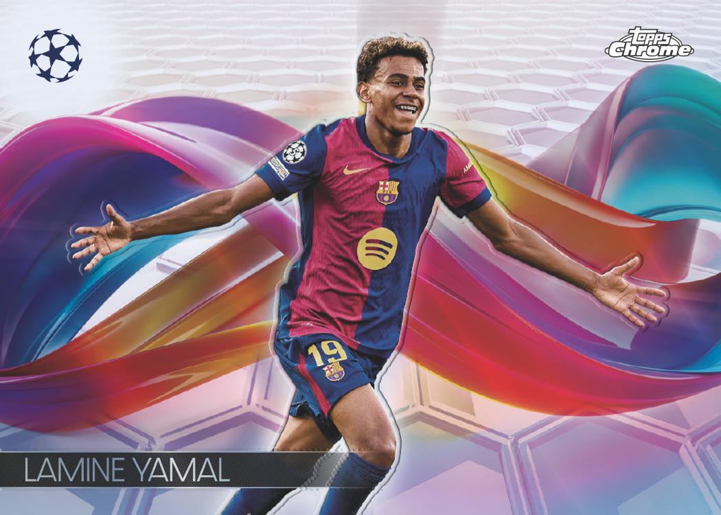 2024/25 Topps UEFA Club Competitions Chrome Soccer Jumbo Box