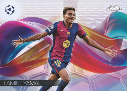 2024/25 Topps UEFA Club Competitions Chrome Soccer Jumbo Box