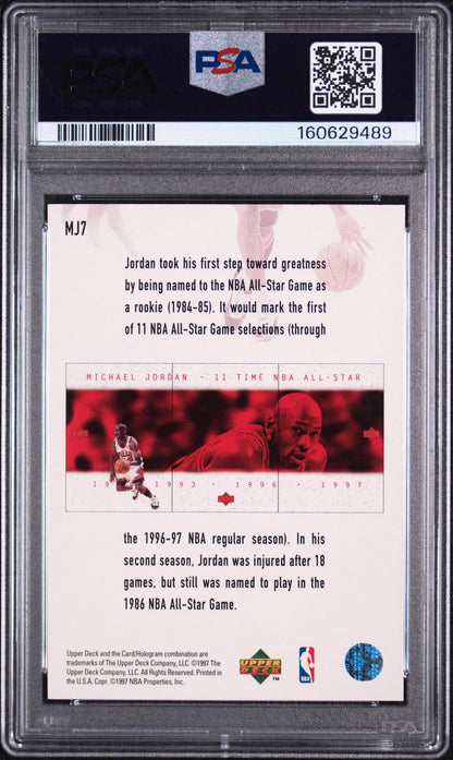 1997 COLLECTOR'S CHOICE JAPANESE JORDAN COMMEMORATIVE MJ7 MICHAEL JORDAN PSA 10
