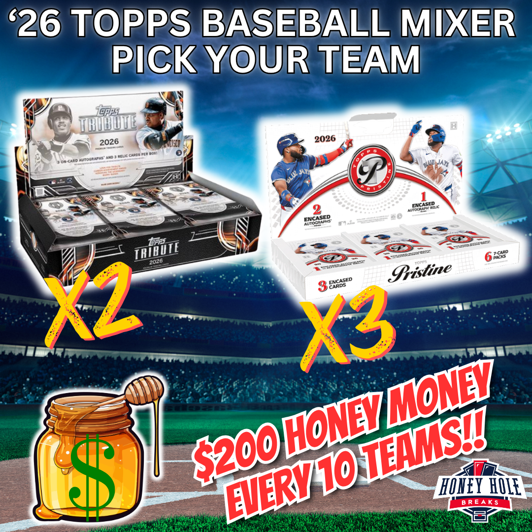 3x 2026 Topps Pristine Baseball Hobby, 2x 2026 Topps Tribute Baseball Hobby - PICK YOUR TEAM Break #2034