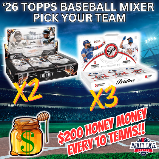 3x 2026 Topps Pristine Baseball Hobby, 2x 2026 Topps Tribute Baseball Hobby - PICK YOUR TEAM Break #2034