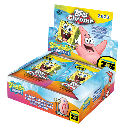2025 Topps Chrome Spongebob Squarepants 25th Anniversary Hobby Box