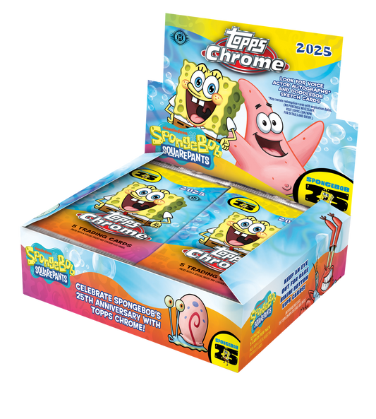 2025 Topps Chrome Spongebob Squarepants 25th Anniversary Hobby Box