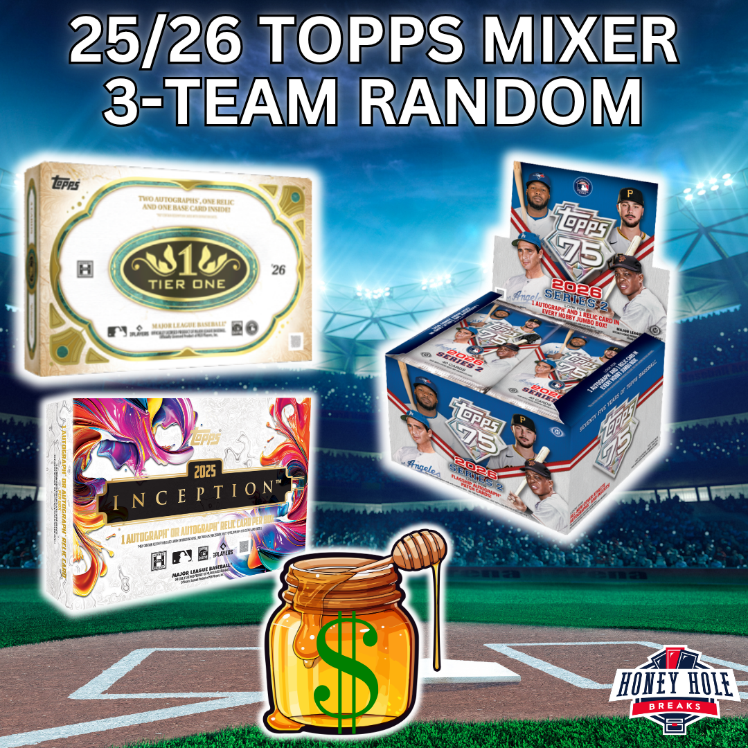 1x 2026 Topps Tier One Baseball Hobby, 1x 2025 Topps Inception Baseball Hobby, 1x 2026 Topps Series 2 Jumbo - 3 RANDOM TEAM Break #1836