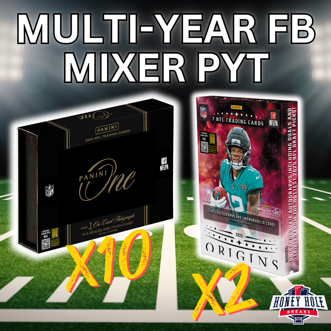10x 2024 Panini One Football Hobby, 2x 2025 Panini Origins Football Hobby- PICK YOUR TEAM Break #1144