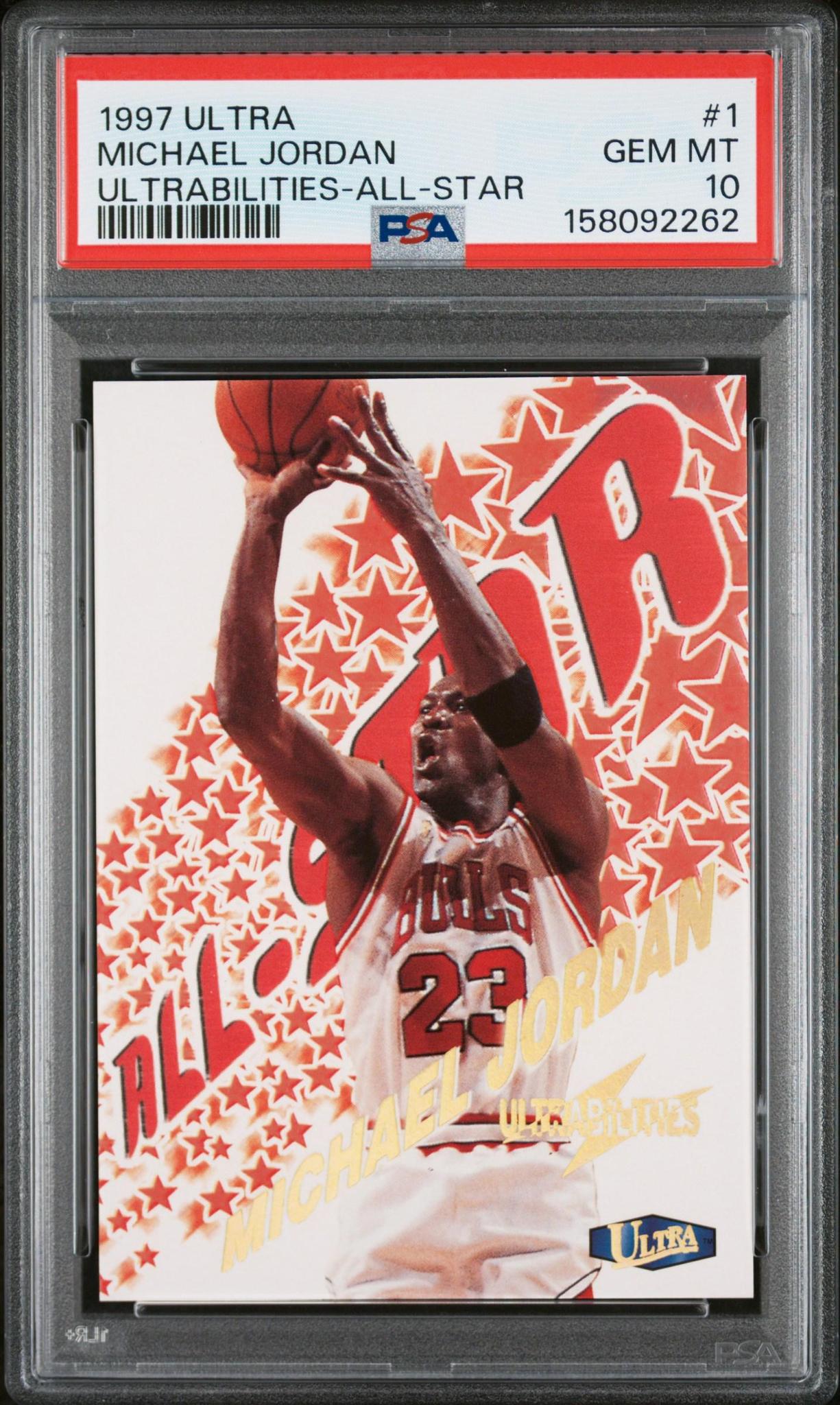 1997 ULTRA ULTRABILITIES 1 MICHAEL JORDAN ALL-STAR PSA 10