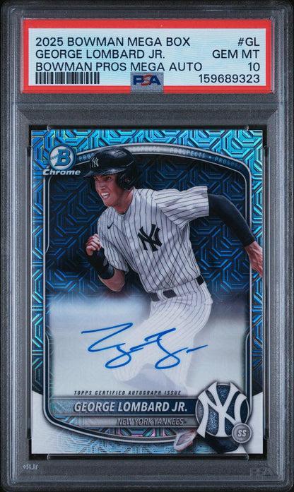2025 Bowman Mega Box Bowman Prospect Mega Autographs Gl George Lombard Jr.