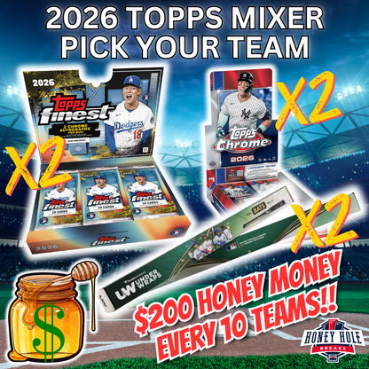 2x 2026 Topps Finest Baseball Hobby , 2x 2026 Topps Chrome Baseball Hobby, 2x 2026 Under Wraps MLB Bats Vol. III - PICK YOUR TEAM Break #2225