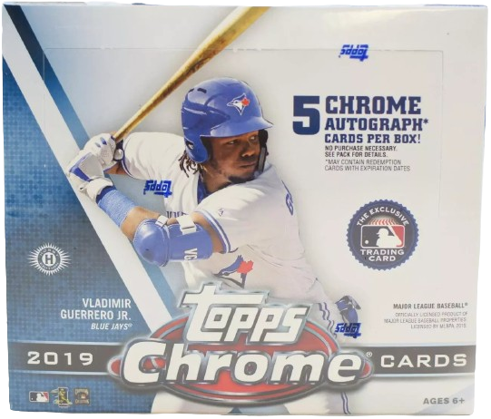 2019 Topps Chrome Jumbo Baseball Hobby Box