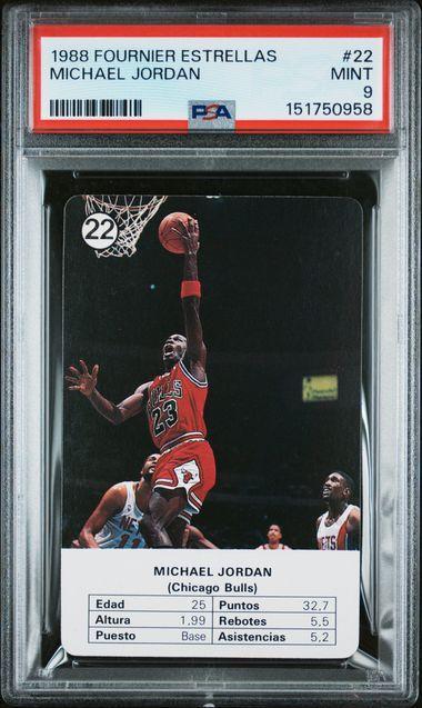 1988 Fournier Estrellas Michael Jordan PSA 9
