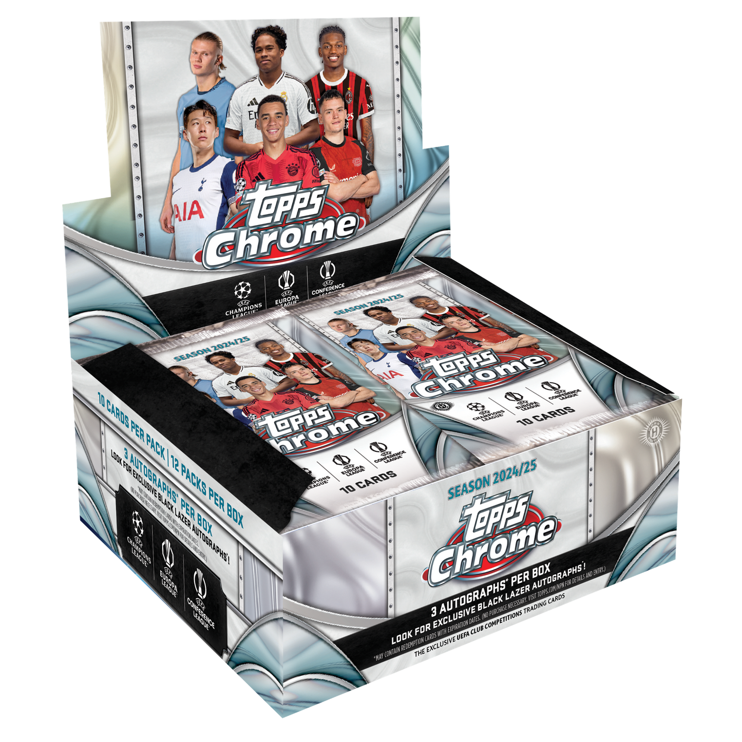 2024/25 Topps UEFA Club Competitions Chrome Soccer Jumbo Box