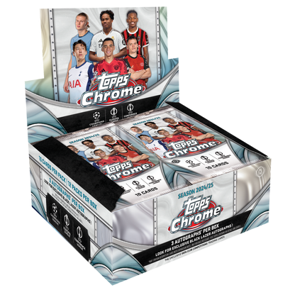 2024/25 Topps UEFA Club Competitions Chrome Soccer Jumbo Box