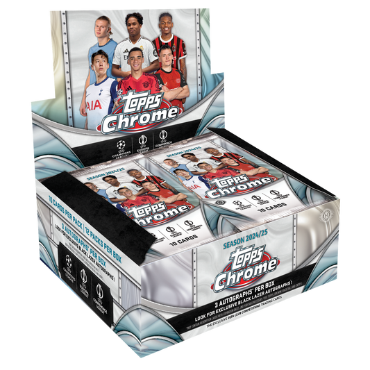 2024/25 Topps UEFA Club Competitions Chrome Soccer Jumbo Box