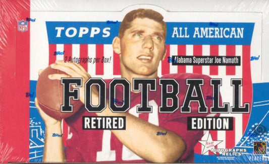 2005 Topps All American Football Retired Edition Hobby Box