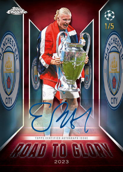 2025/26 Topps UEFA Club Competitions Chrome Soccer Jumbo Box
