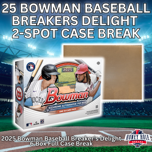 2025 Bowman Baseball Breaker's Delight 2-Spot Case Break