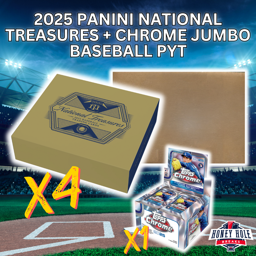 4x 2025 Panini National Treasures Baseball Hobby, 1x '25 Topps Chrome Baseball Jumbo - PICK YOUR TEAM Break #1236
