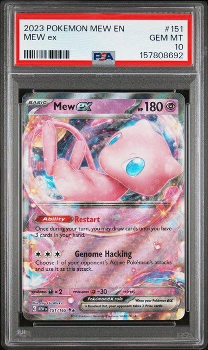 2023 POKEMON MEW EN-151 151 MEW EX PSA 10
