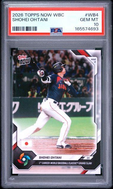2026 TOPPS NOW WORLD BASEBALL CLASSIC #WB4 SHOHEI OHTANI PSA 10