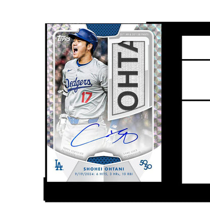 2024 Topps Shohei Ohtani 50/50 Pack - 10 Pack Box