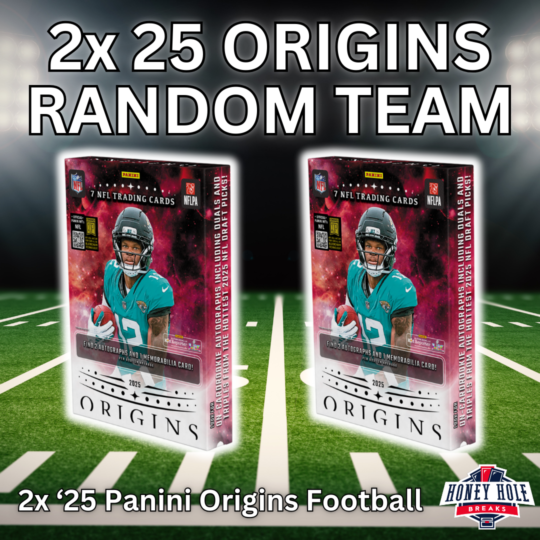 2x '25 Panini Origins Football Hobby - RANDOM TEAM Break #1133