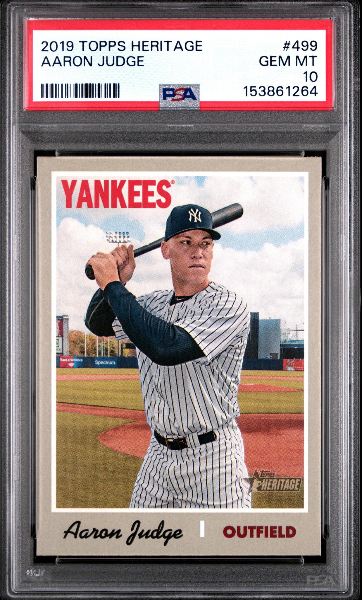 2019 Topps Heritage Aaron Judge #499 PSA 10