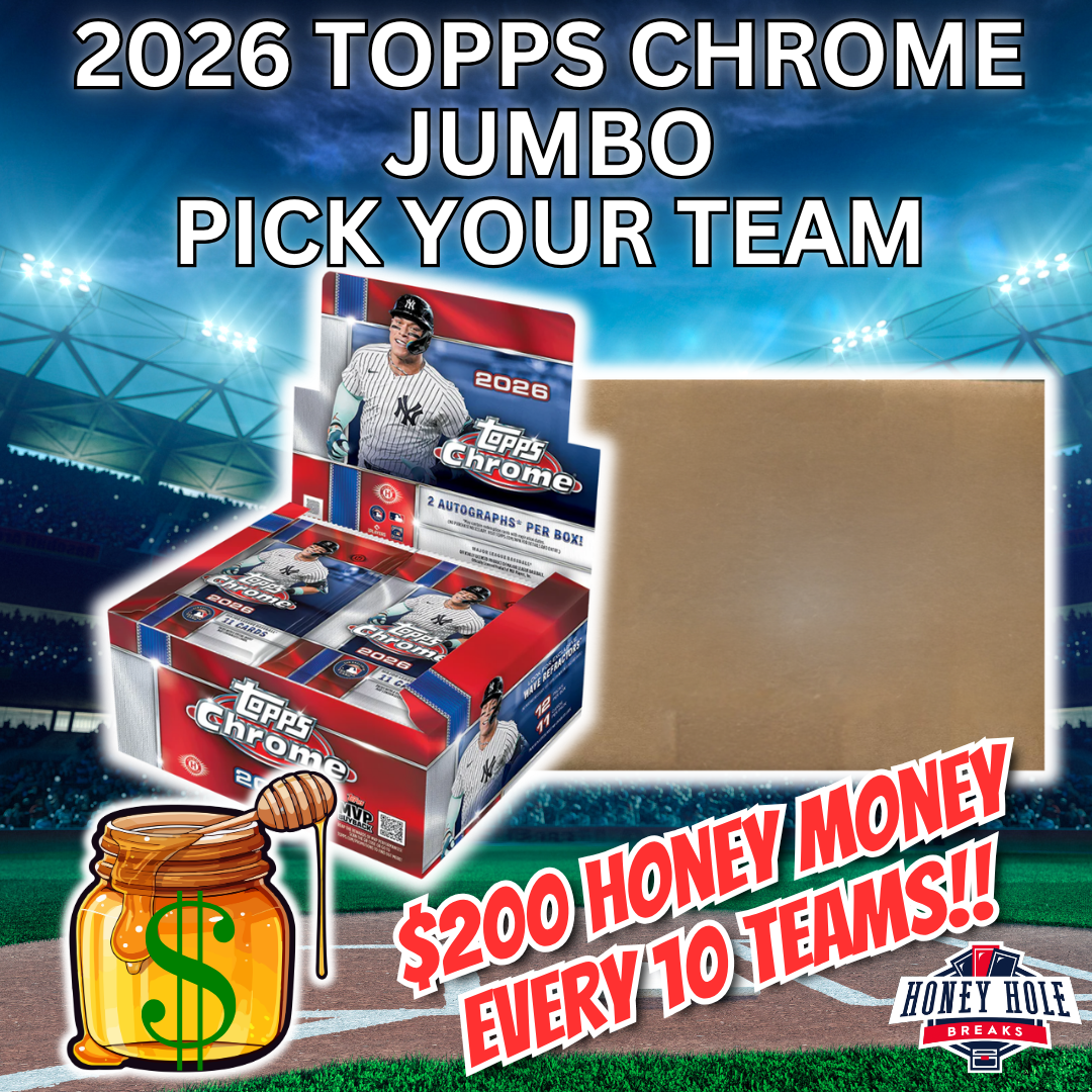 FULL CASE (8x) 2026 Topps Chrome Baseball Jumbo - PICK YOUR TEAM Break #1893