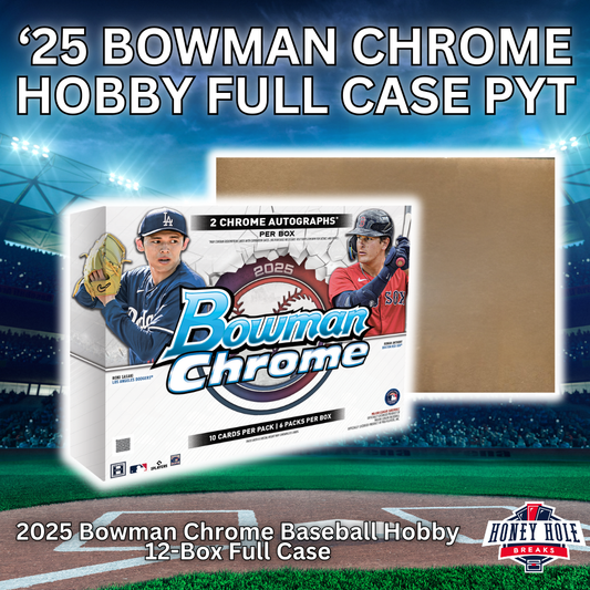 FULL CASE 2025 Bowman Chrome Baseball Hobby - PICK YOUR TEAM Break #1186