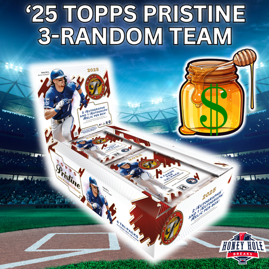 1x 2025 Topps Pristine Baseball Hobby - 3 RANDOM TEAM Break #1764