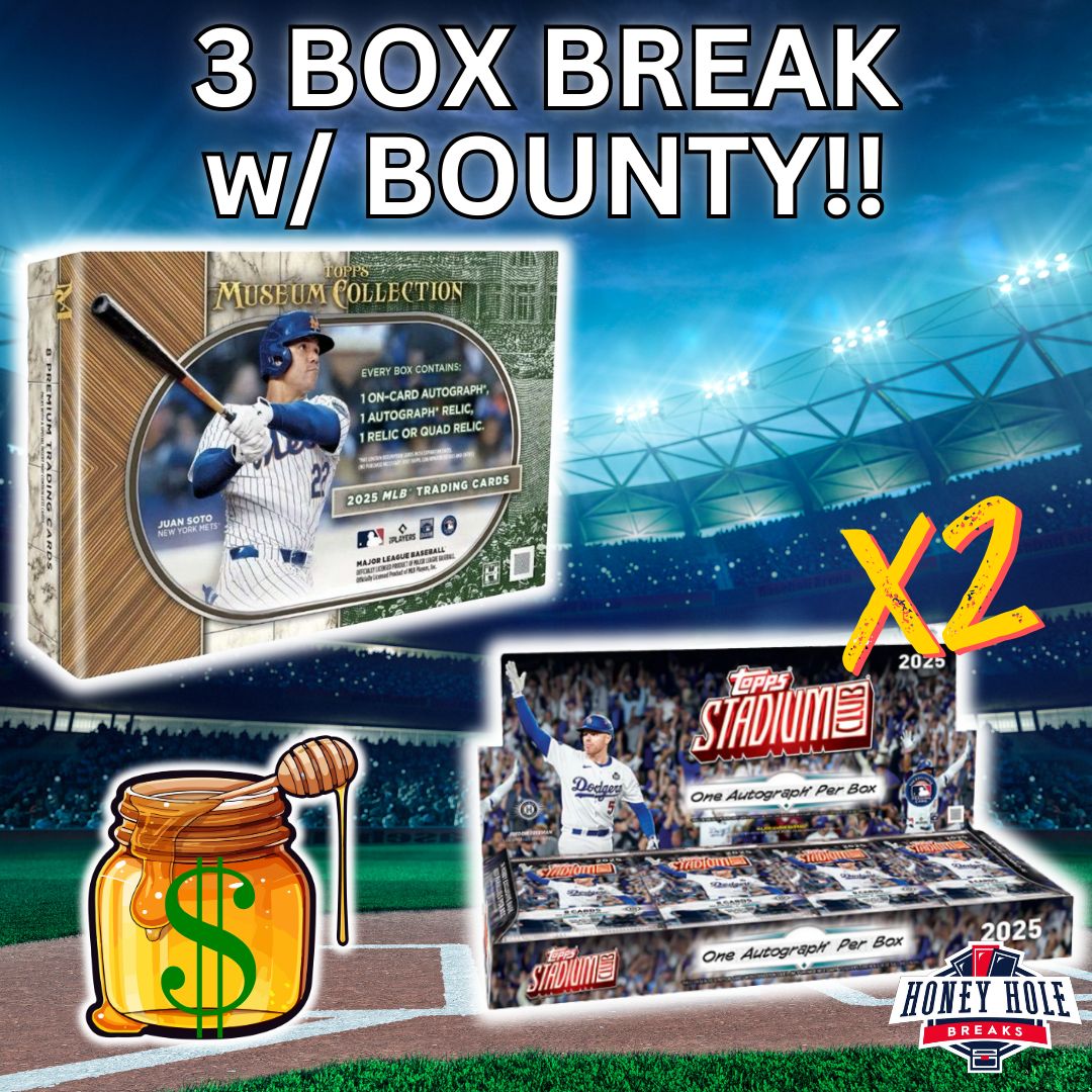 1x 2025 Topps Museum Collection Hobby, 2x 2025 Topps Stadium Club Hobby - 3 RANDOM TEAM Break #1500