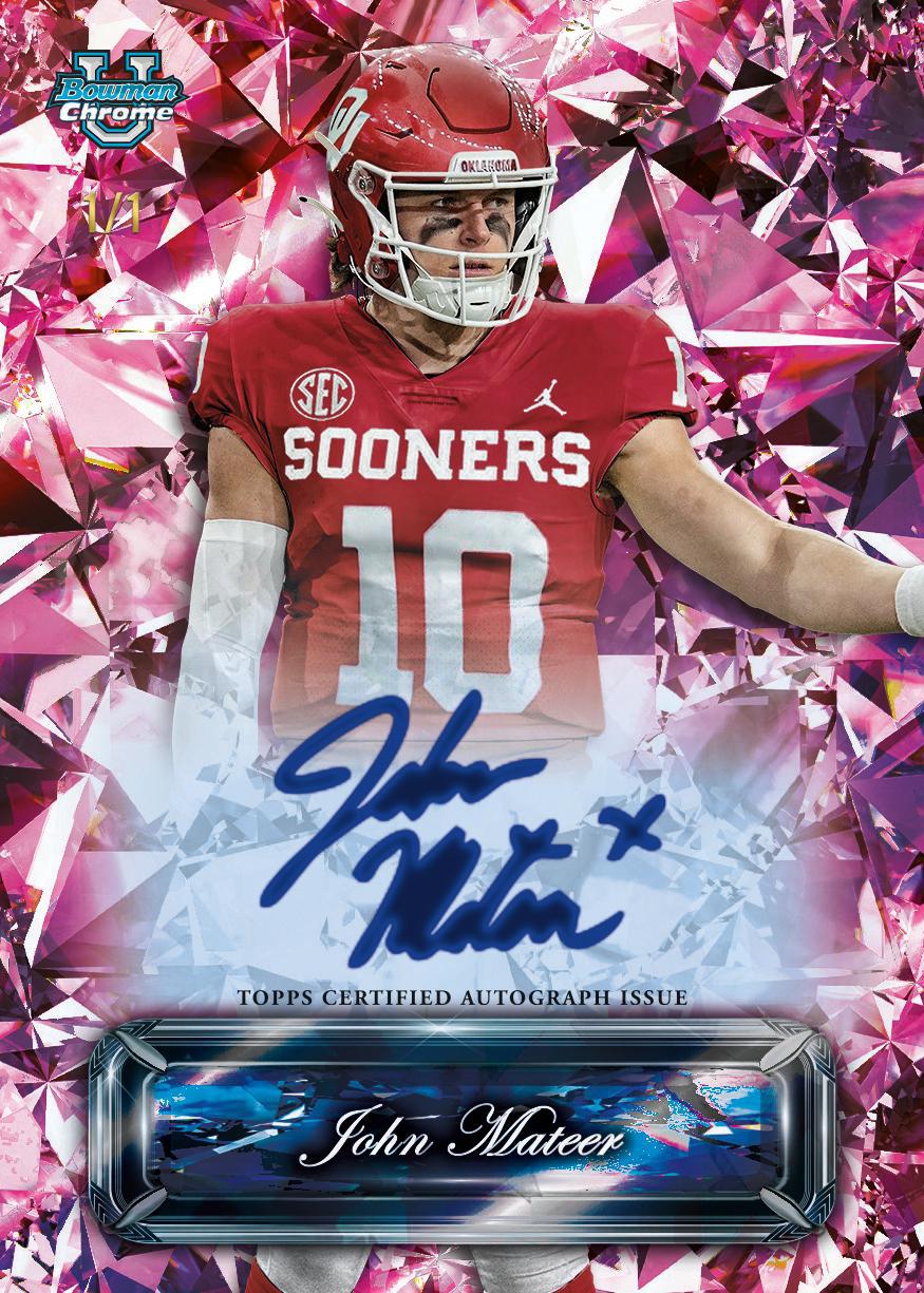 2025 Bowman Chrome University Football Sapphire Edition Box