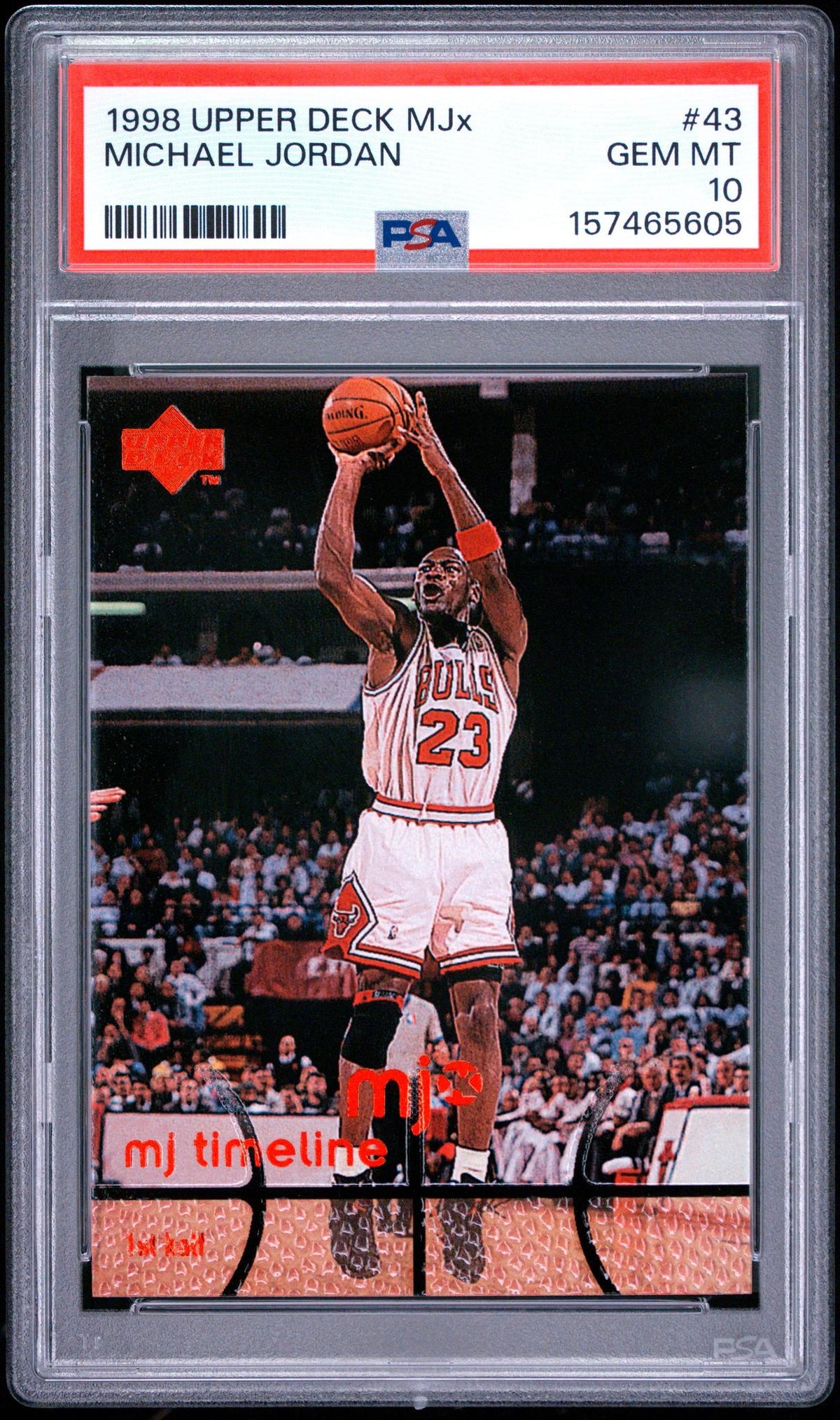 1998 UPPER DECK MJx 43 MICHAEL JORDAN PSA 10