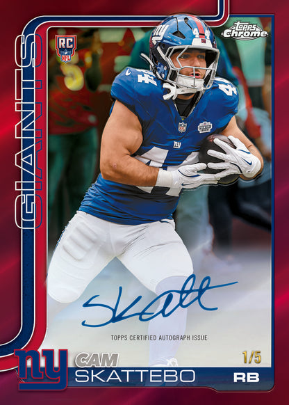 2025 Topps Chrome Football Hobby Box