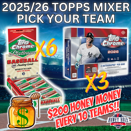 6x 2025 Topps Chrome Platinum Baseball Hobby, 3x 2026 Topps Chrome Baseball Delight - PICK YOUR TEAM Break #1951