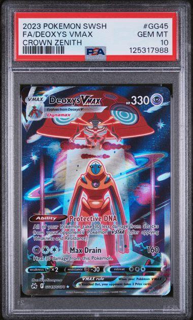 SWSH: Crown Zenith: Galarian Gallery #GG45/GG70 Deoxys VMAX PSA 10