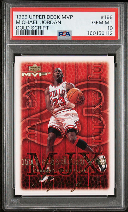 1999 UPPER DECK MVP 198 MICHAEL JORDAN GOLD SCRIPT