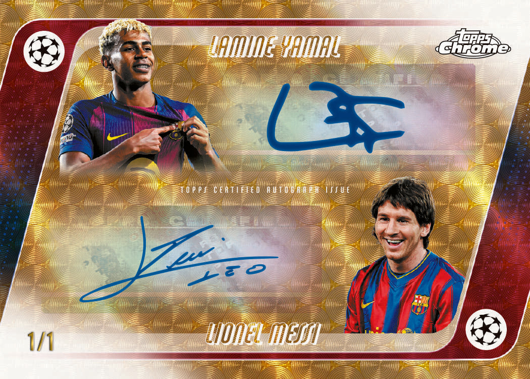 2025/26 Topps UEFA Club Competitions Chrome Soccer Jumbo Box