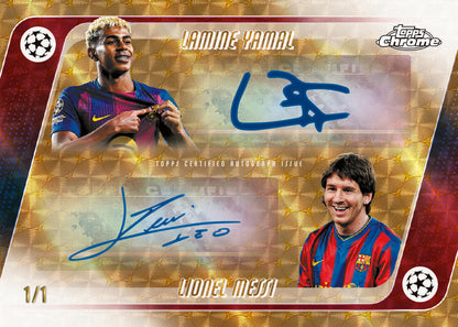 2025/26 Topps UEFA Club Competitions Chrome Soccer Jumbo Box