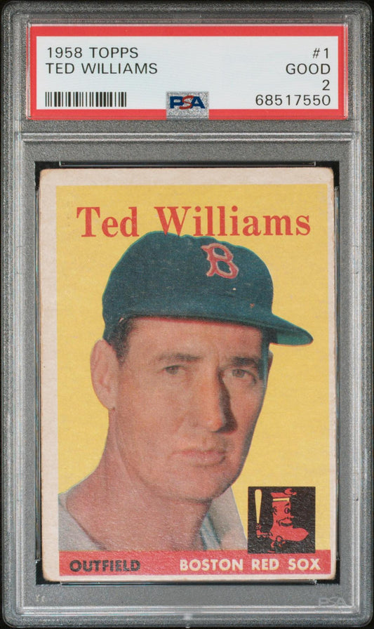 1958 Topps #1 Ted Williams PSA 2