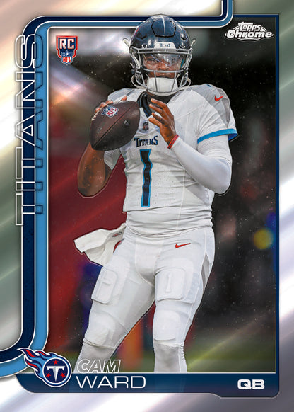 2025 Topps Chrome Football Mega Box