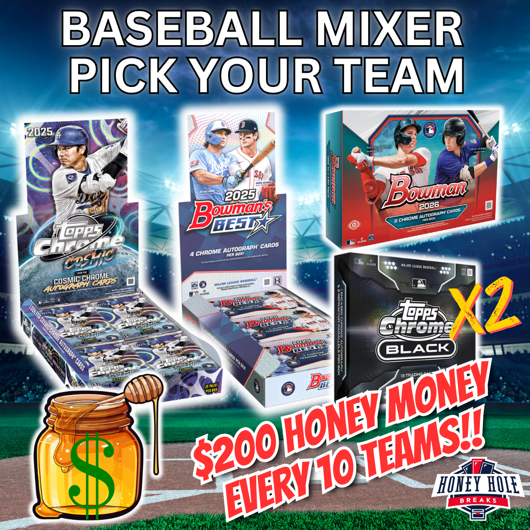 1x '26 Bowman Baseball Delight, 1x '25 Bowman's Best Baseball Hobby, 1x '25 Topps Cosmic Chrome, 2x '26 Topps Chrome Black Baseball Hobby - PICK YOUR TEAM Break #1750