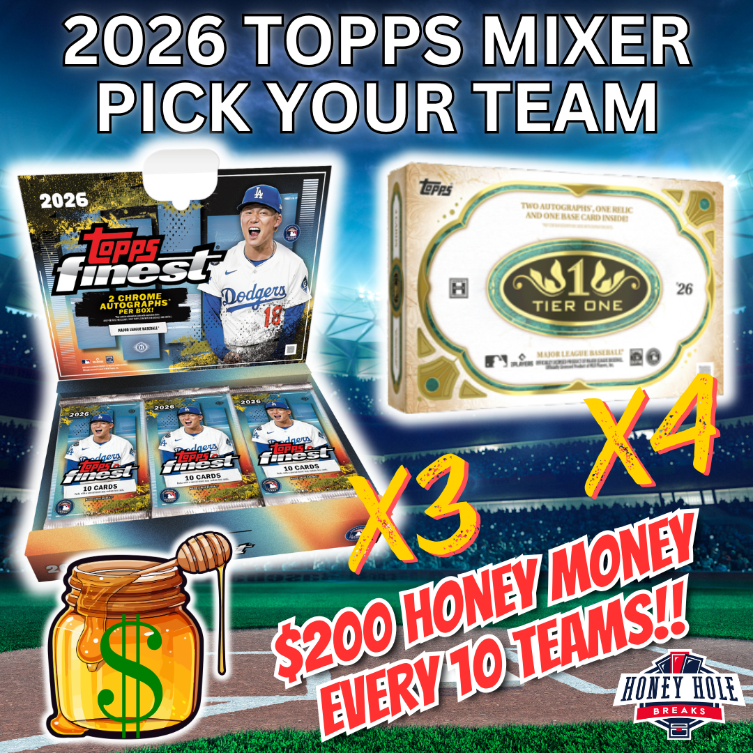 3x 2026 Topps Finest Baseball Hobby, 4x 2026 Topps Tier One Baseball Hobby - PICK YOUR TEAM Break #1868