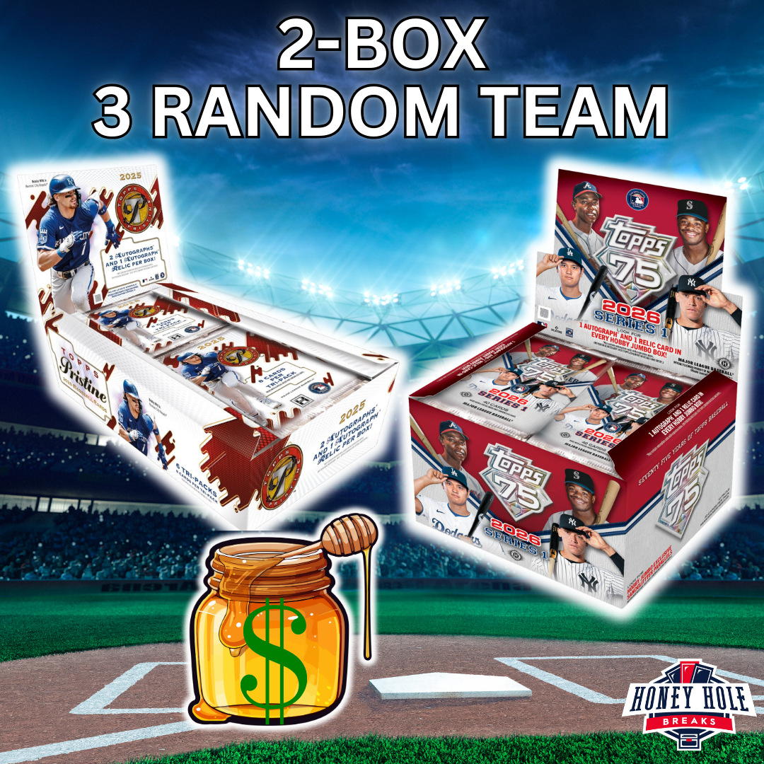 1x 2025 Topps Pristine Baseball Hobby, 1x 2026 Topps Series 1 Jumbo - 3 RANDOM TEAM Break #1469