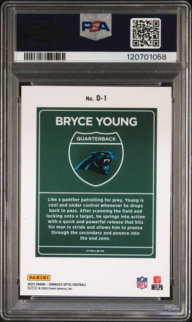 2023 PANINI DONRUSS OPTIC DOWNTOWN! #D1 BRYCE YOUNG PSA 9