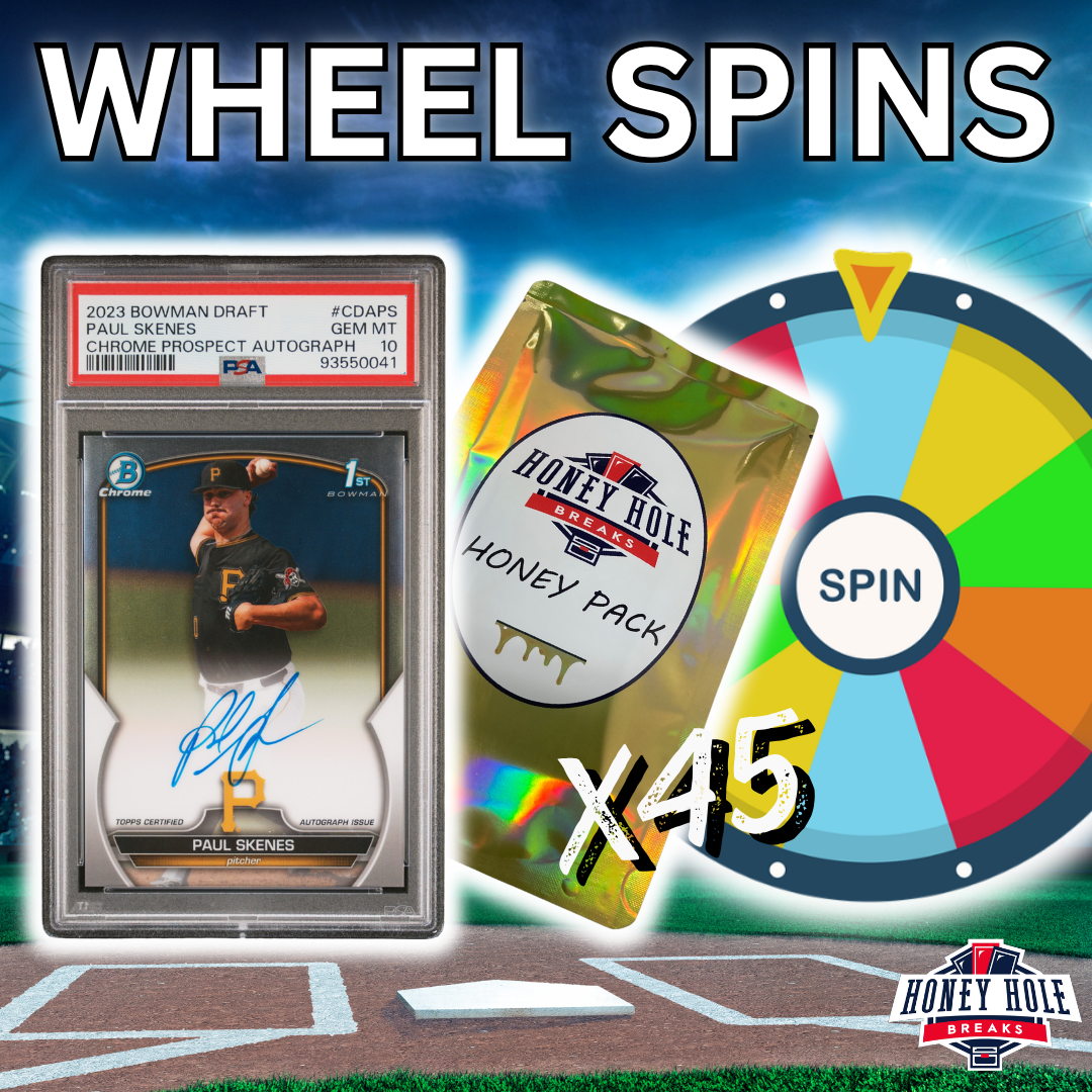 HONEY PACK WHEEL SPINS!! Skenes PSA 10 Giveaway!! - Break #1053